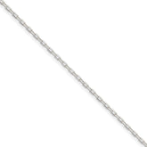 Sterling Silver Diamond-cut  Open Link Cable Chain